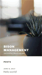 Mobile Screenshot of bisonmanagement.com